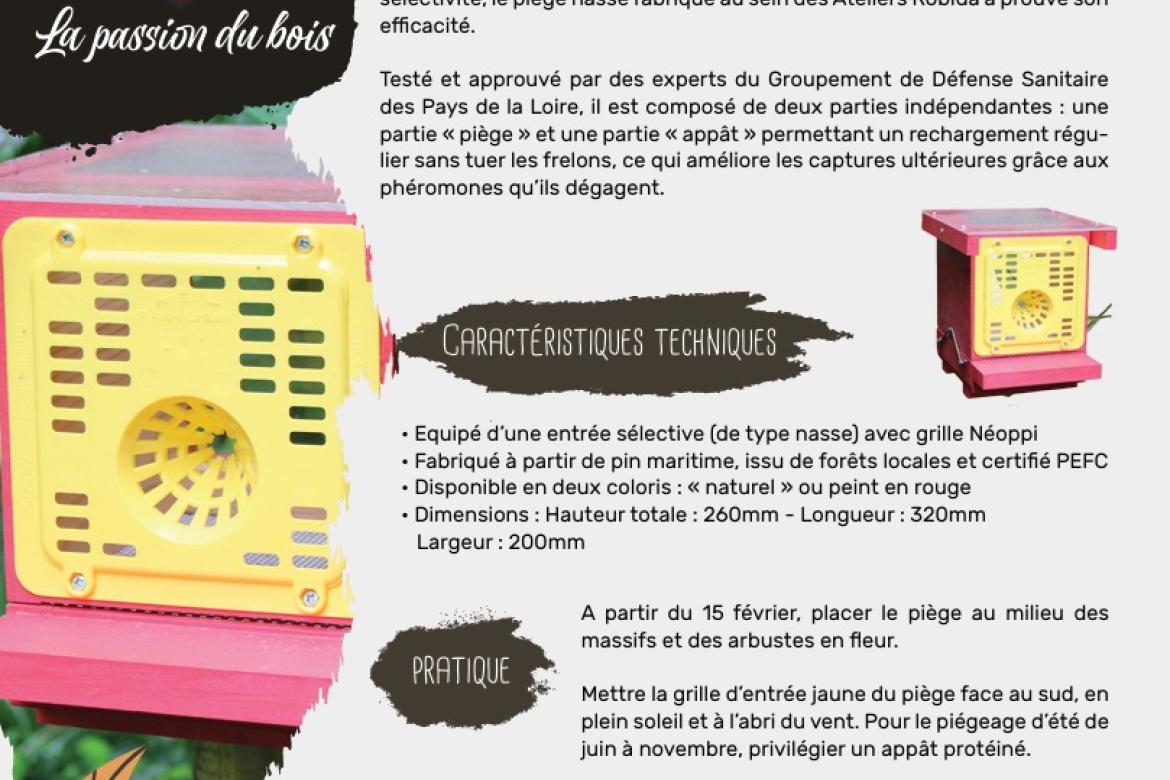 Les ateliers robida : pièges a frelons